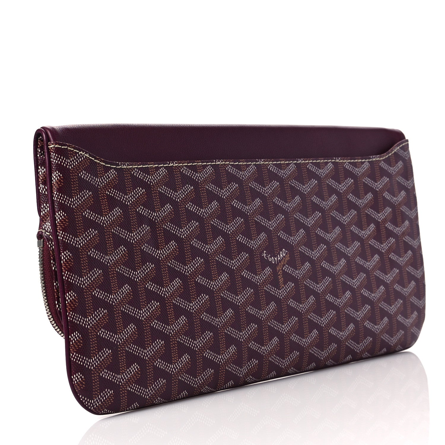 Goyard Goyardine Sainte Marie Soft Clutch Bordeaux 3 of 6