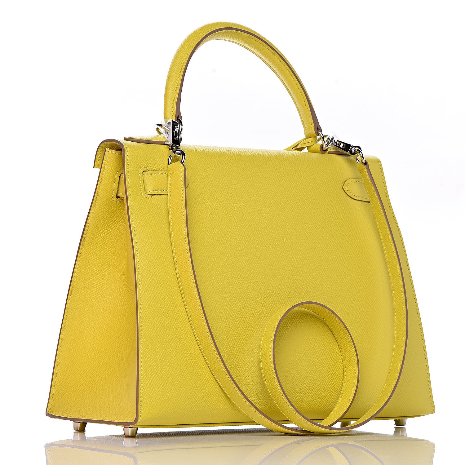 Hermes Epsom Kelly Sellier 28 Lime 3 of 37