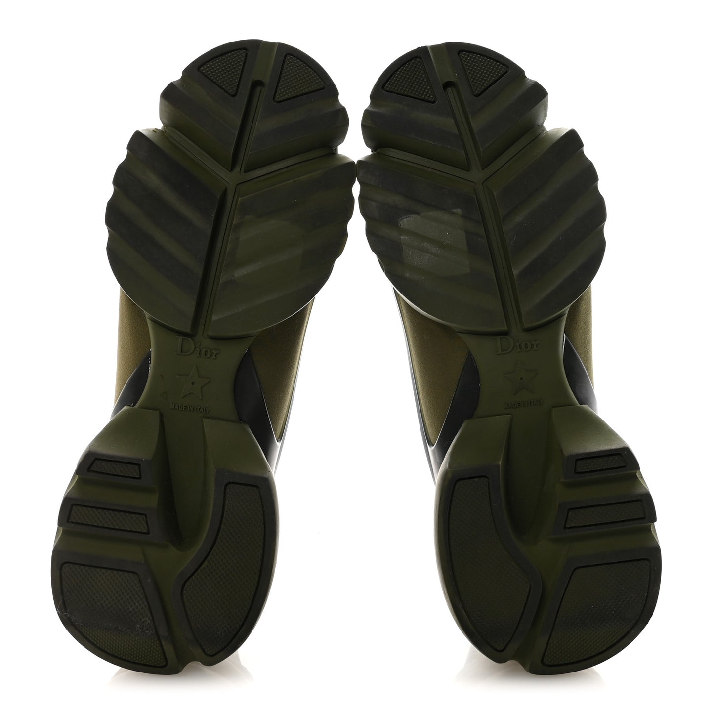 Neoprene Rubber Womens D-Connect Sneakers 35 Kaki