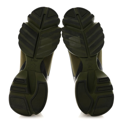 Christian Dior Neoprene Rubber Womens D-Connect Sneakers 35 Kaki 6 of 9