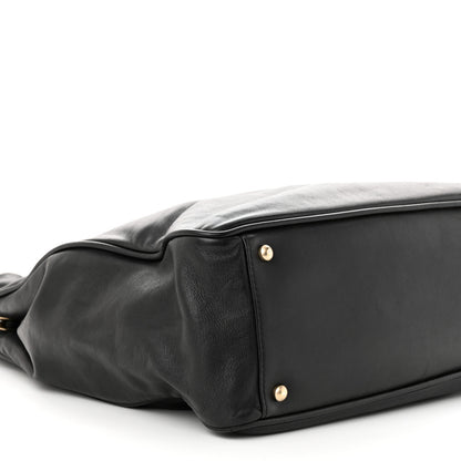 Chanel Lambskin Camellia Tote Black 9 of 10