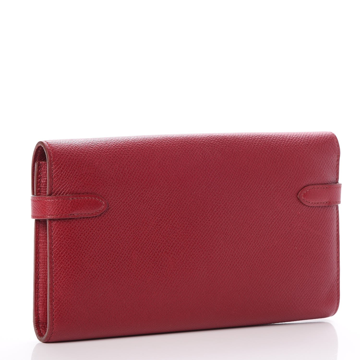 Hermes Epsom Kelly Longue Wallet Rouge Grenat 3 of 7