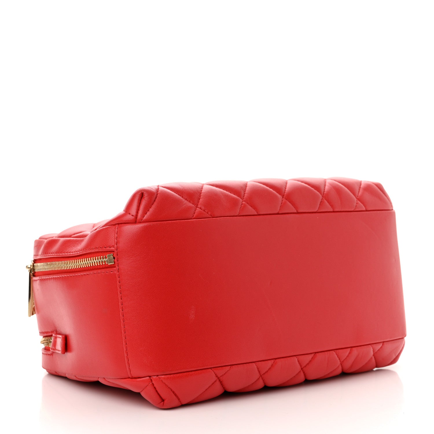 Chanel Lambskin Quilted Medium Trendy CC Bowling Bag Red 4 of 11