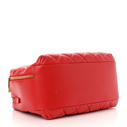 Chanel Lambskin Quilted Medium Trendy CC Bowling Bag Red 4 of 11