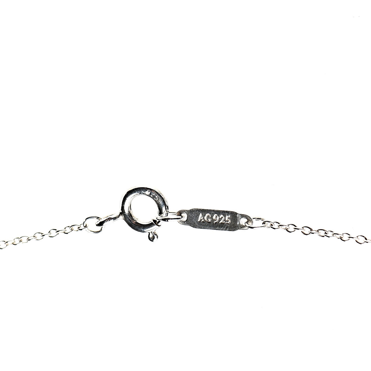 Tiffany Sterling Silver Diamond Small Daisy Key Pendant Necklace 5 of 6