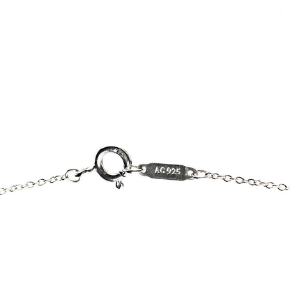 Tiffany Sterling Silver Diamond Small Daisy Key Pendant Necklace 5 of 6