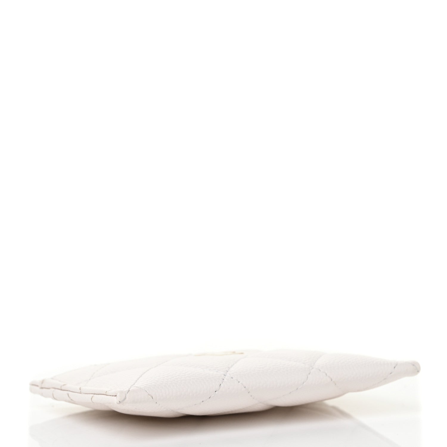 Chanel Caviar Quilted Card Holder White 4 of 10