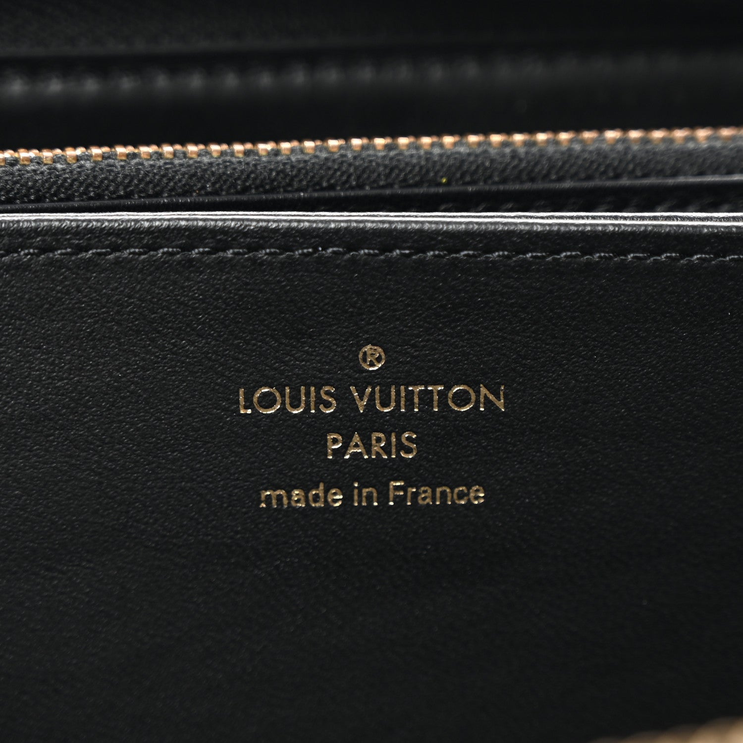 Louis Vuitton Lambskin Embossed Monogram Coussin Zippy Wallet Black 6 of 6