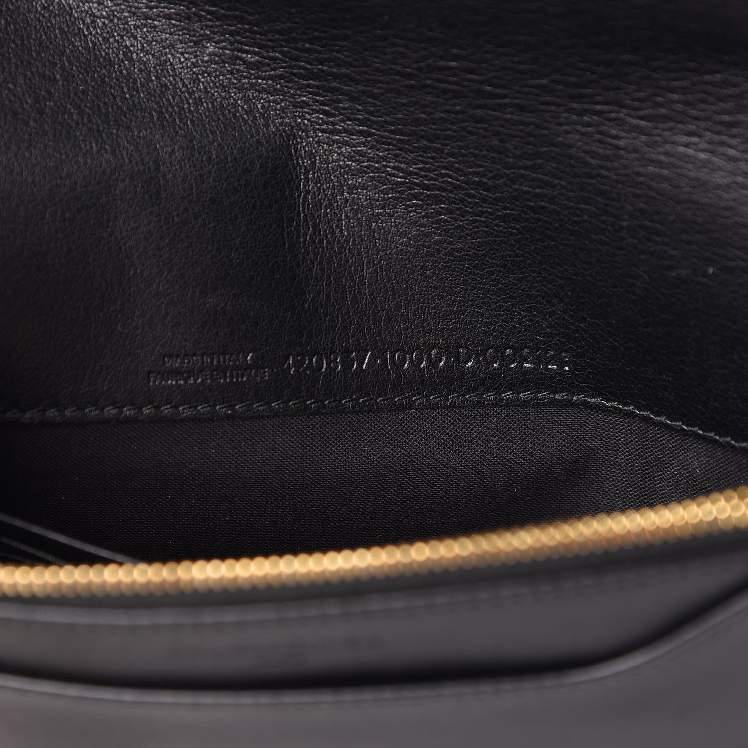 Balenciaga Veau Amp Plate Gold Chain Wallet Black 6 of 11