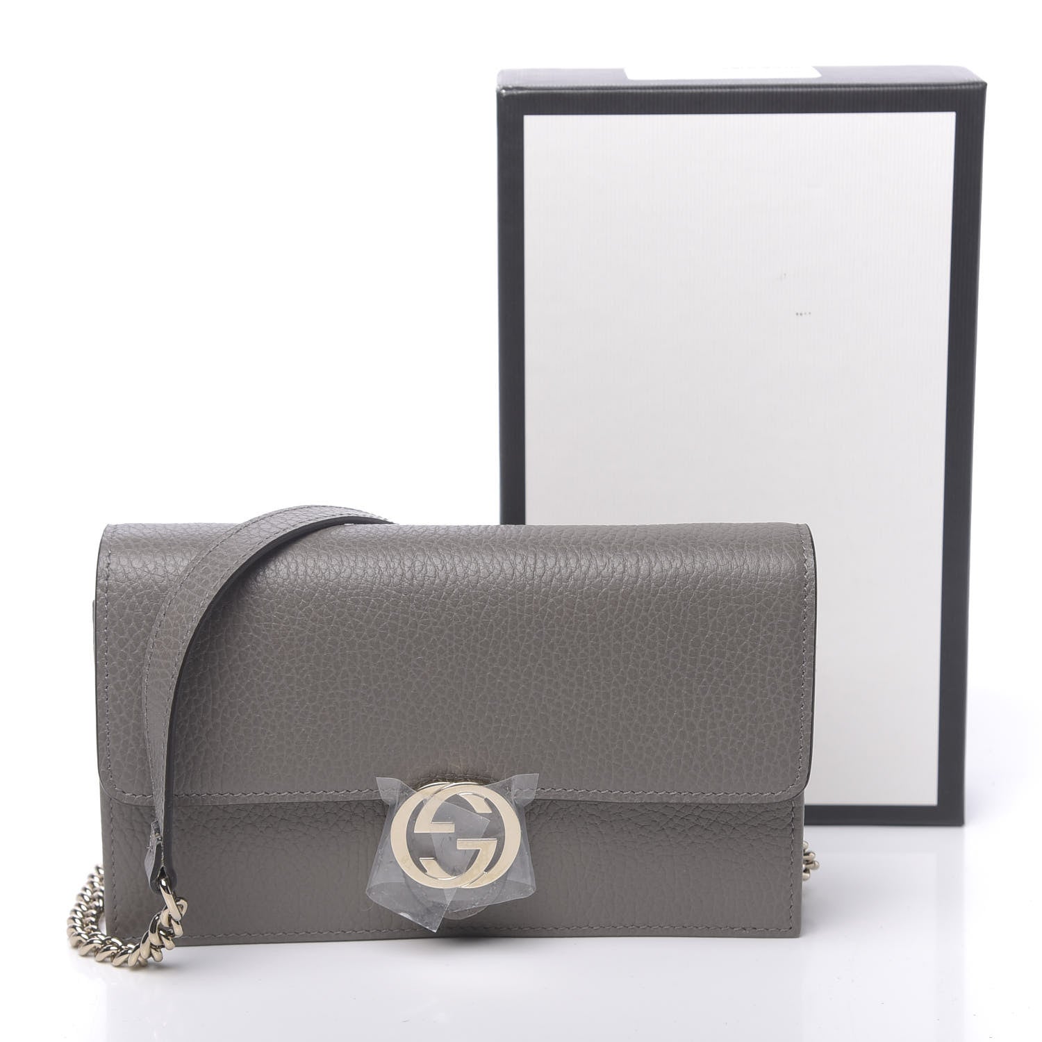 Gucci Dollar Calfskin Interlocking G Chain Wallet Loess 11 of 11