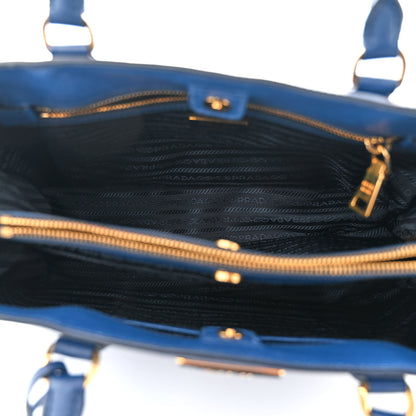 Prada Saffiano Lux Medium Tote Bluette 5 of 11