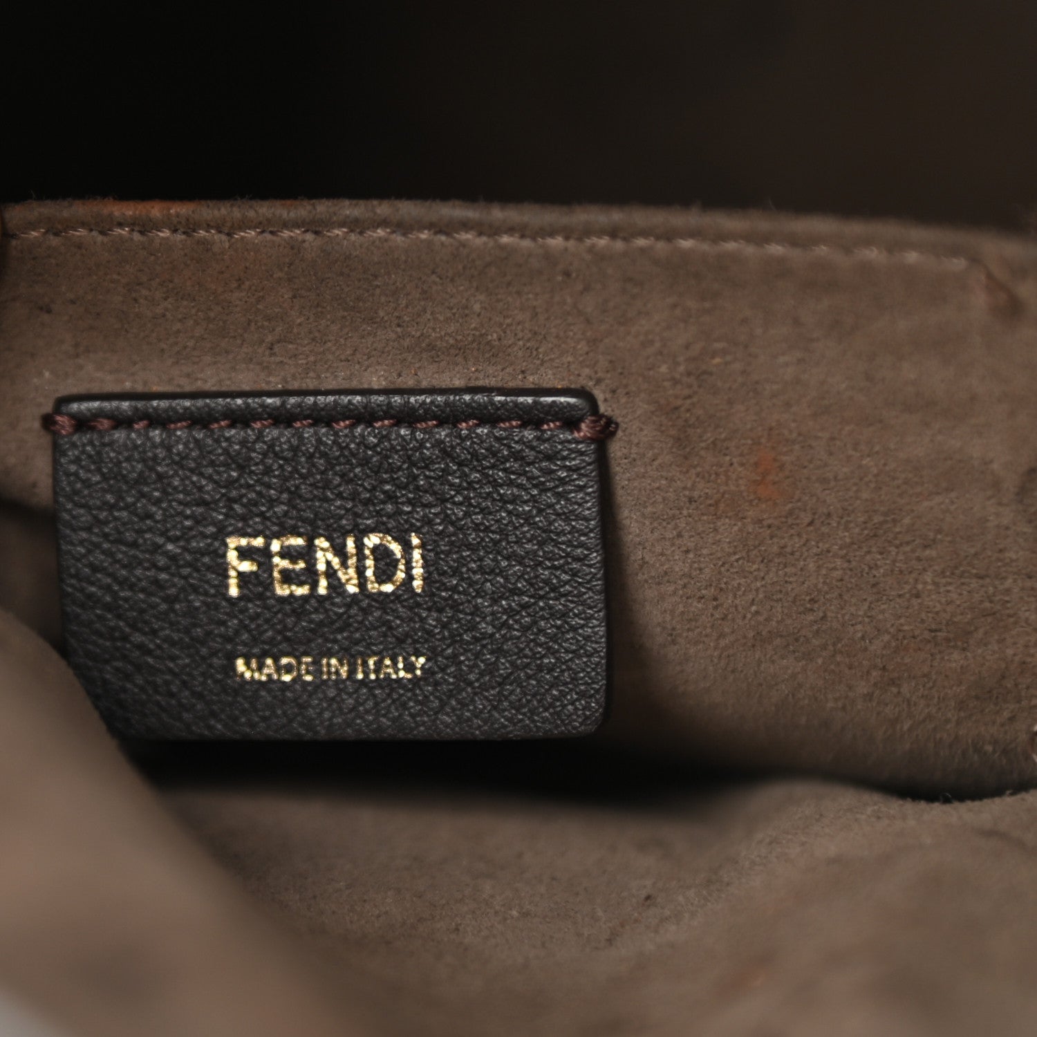 Fendi Vitello Grace F is Fendi Bi-Color FF 1974 Embossed Grande Mon Tresor Bucket Bag Maya Black Fragola 6 of 15