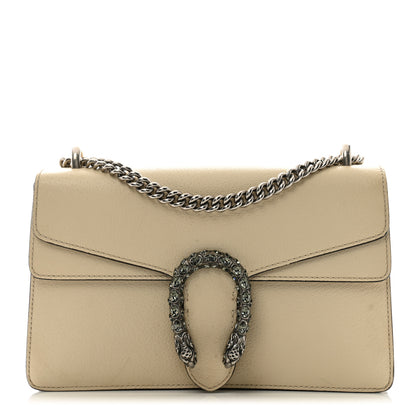 Gucci Textured Calfskin Crystal Small Dionysus Shoulder Bag Mystic White 1 of 14