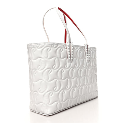 Christian Louboutin Nappa Embossed Small East West Cabata Tote White 4 of 12
