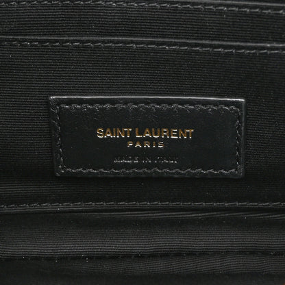 Saint Laurent Grained Lambskin Quilted Mini Becky Double Zip Bag Natural Tan 7 of 11
