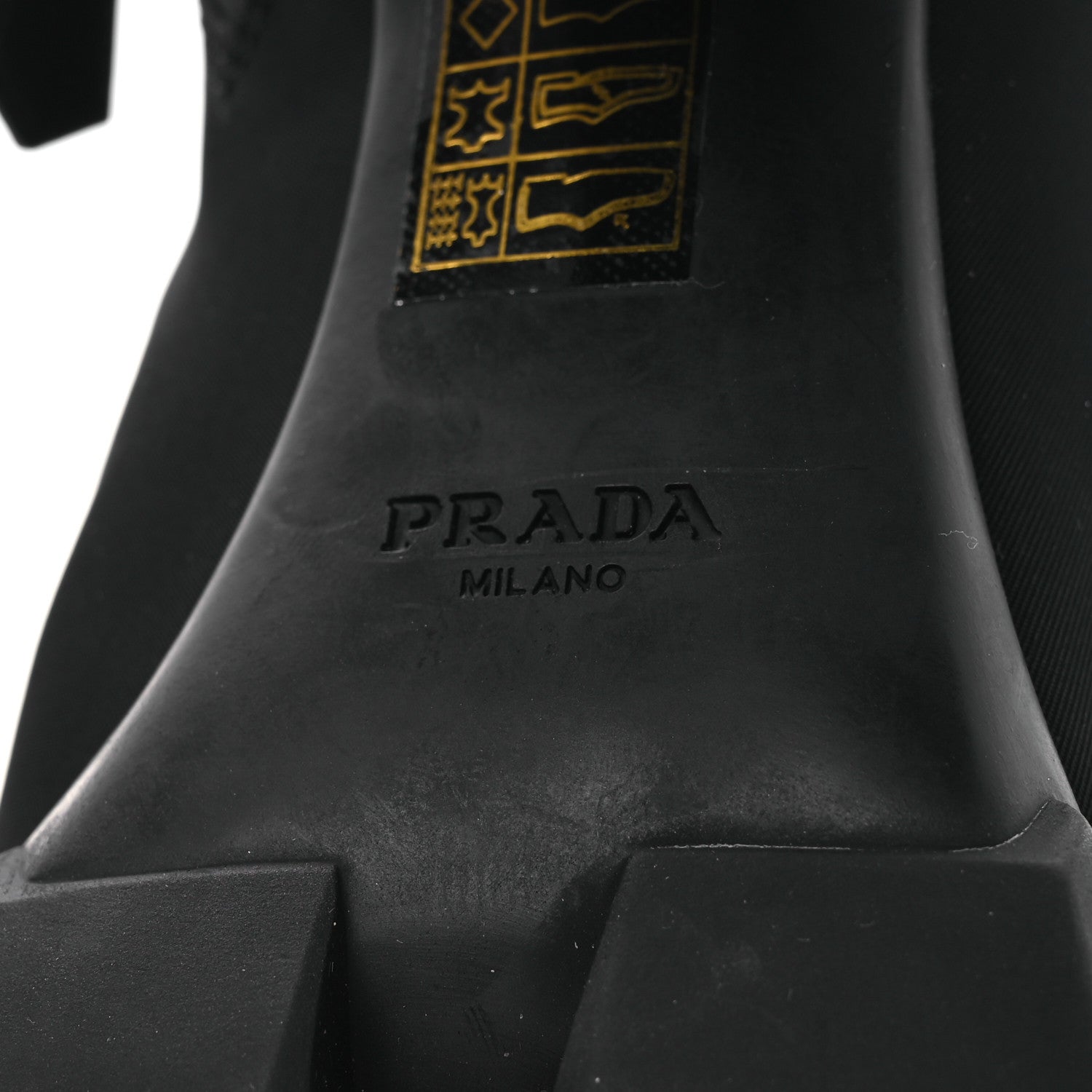 Prada Spazzolato Re-Nylon Metal Triangle Logo 110mm Ankle Boots 36.5 Black 8 of 12