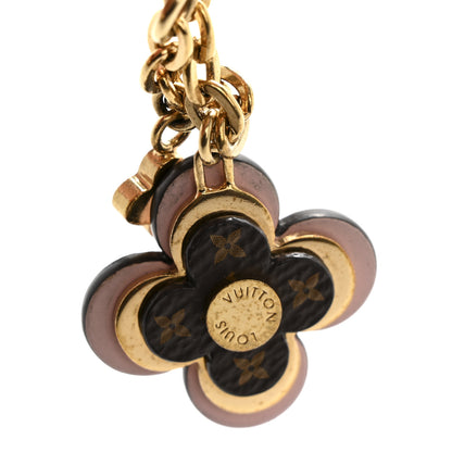 Louis Vuitton Brass Monogram Blooming Flowers Bag Charm Key Holder Rose Ballerine 5 of 6