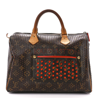 Louis Vuitton Monogram Perforated Speedy 30 Orange 1 of 14