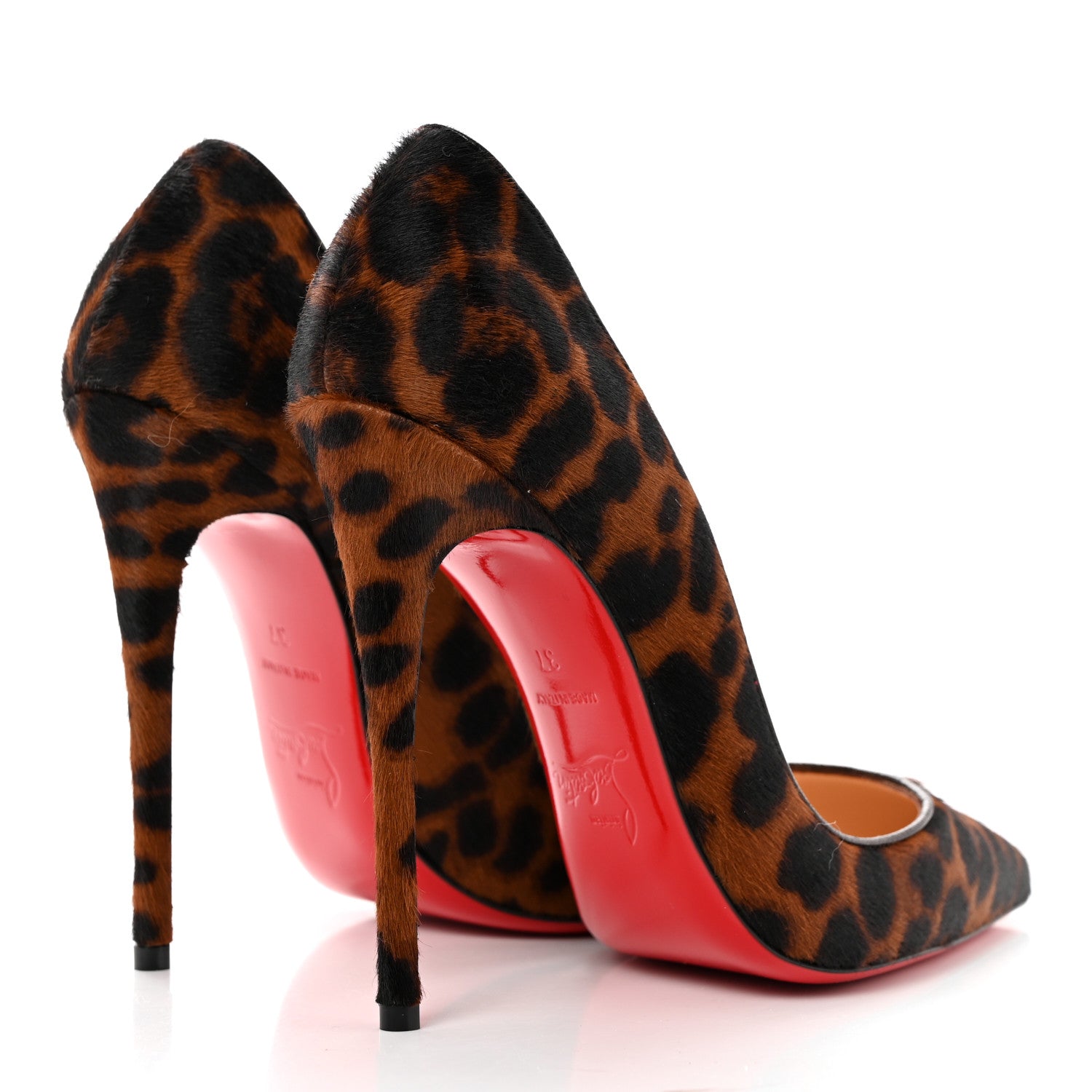 Christian Louboutin Pony Hair So Kate 120 Pumps 37 Leopard Black 4 of 9
