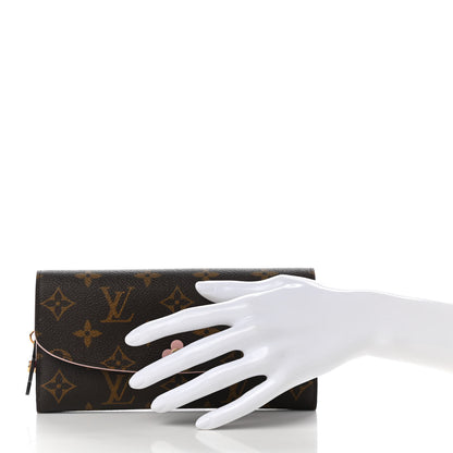Louis Vuitton Monogram Bloom Flower Emilie Wallet 2 of 8