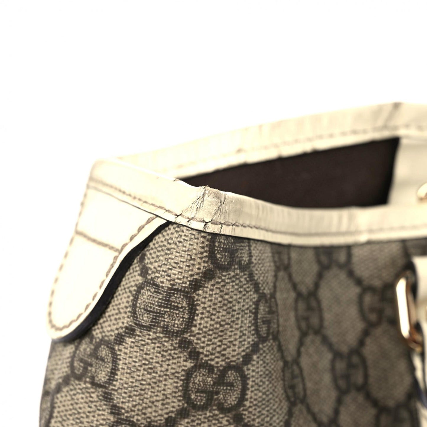 GG Plus Monogram Medium Joy Tote Off White