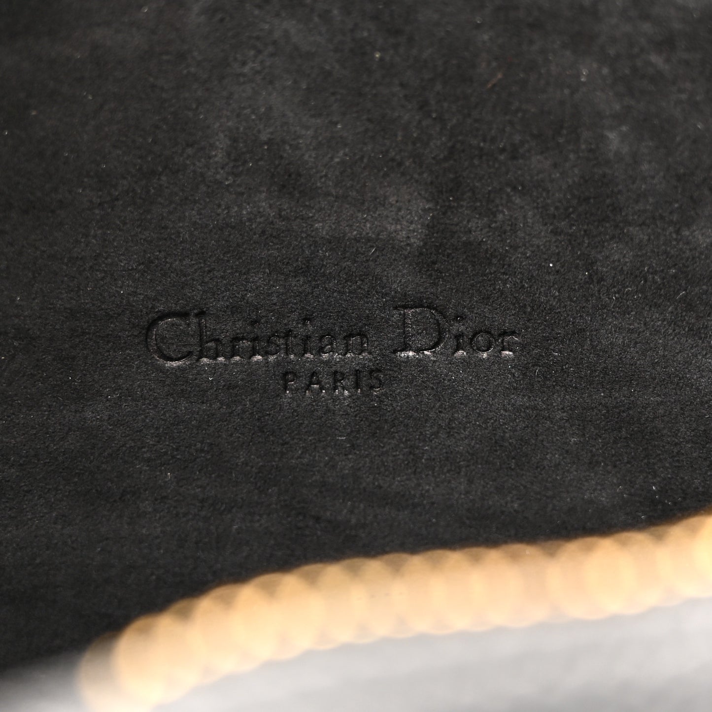 Grained Calfskin Caro Double Pouch Black