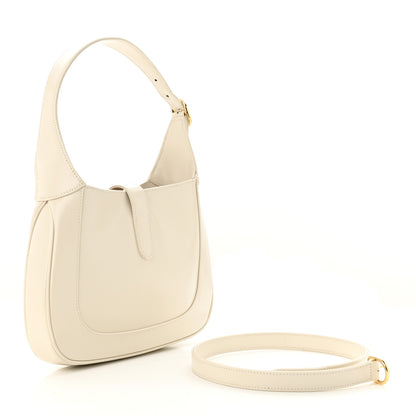Gucci Boarded Dyana Lux Calfskin Small Jackie 1961 Hobo Mystic White 3 of 15