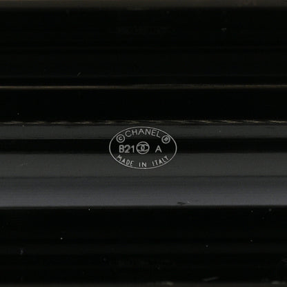 Chanel Resin Crystal Pearl Airpods Holder Necklace Black Pearly White 5 of 5