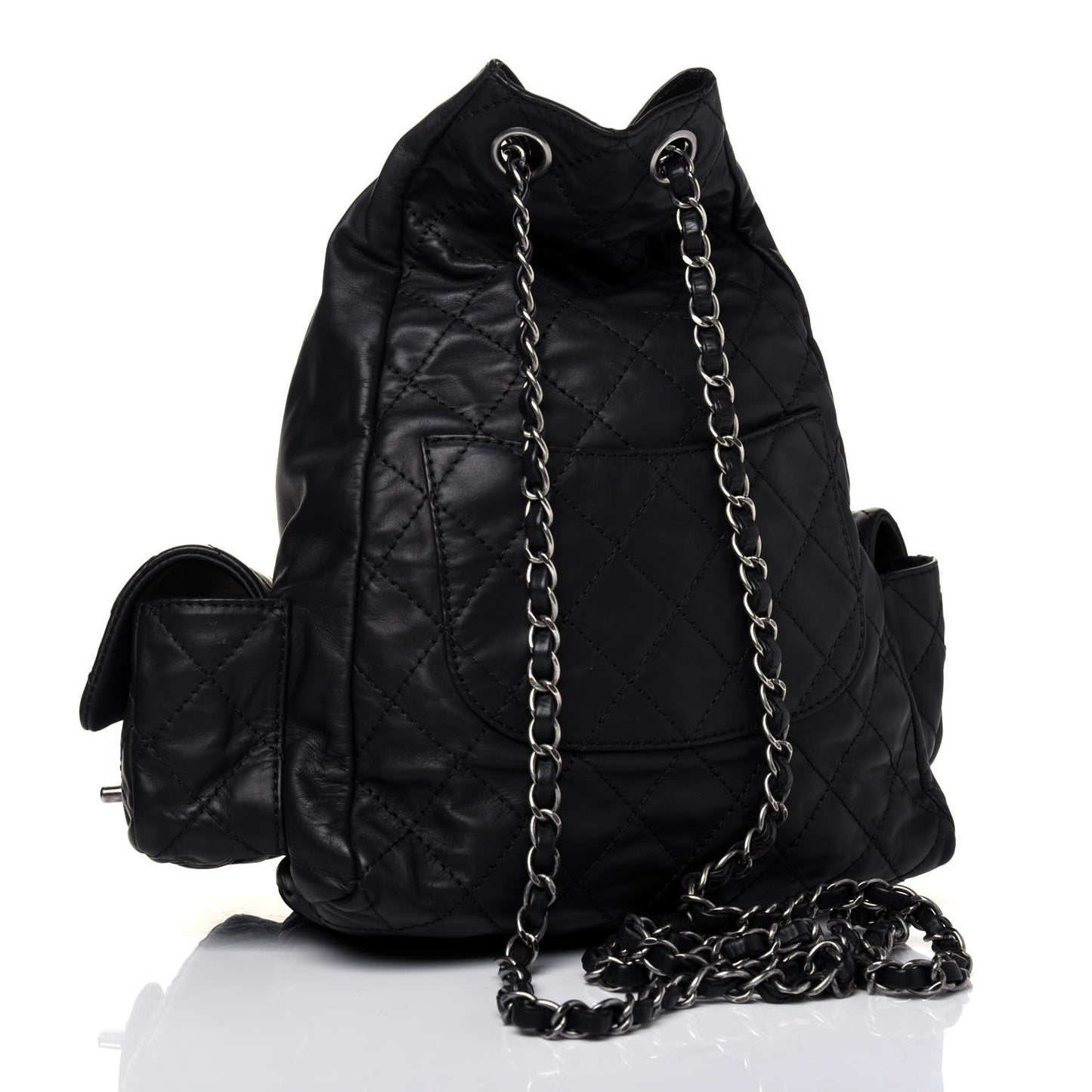 Calfskin Large Backpack Is Back Black