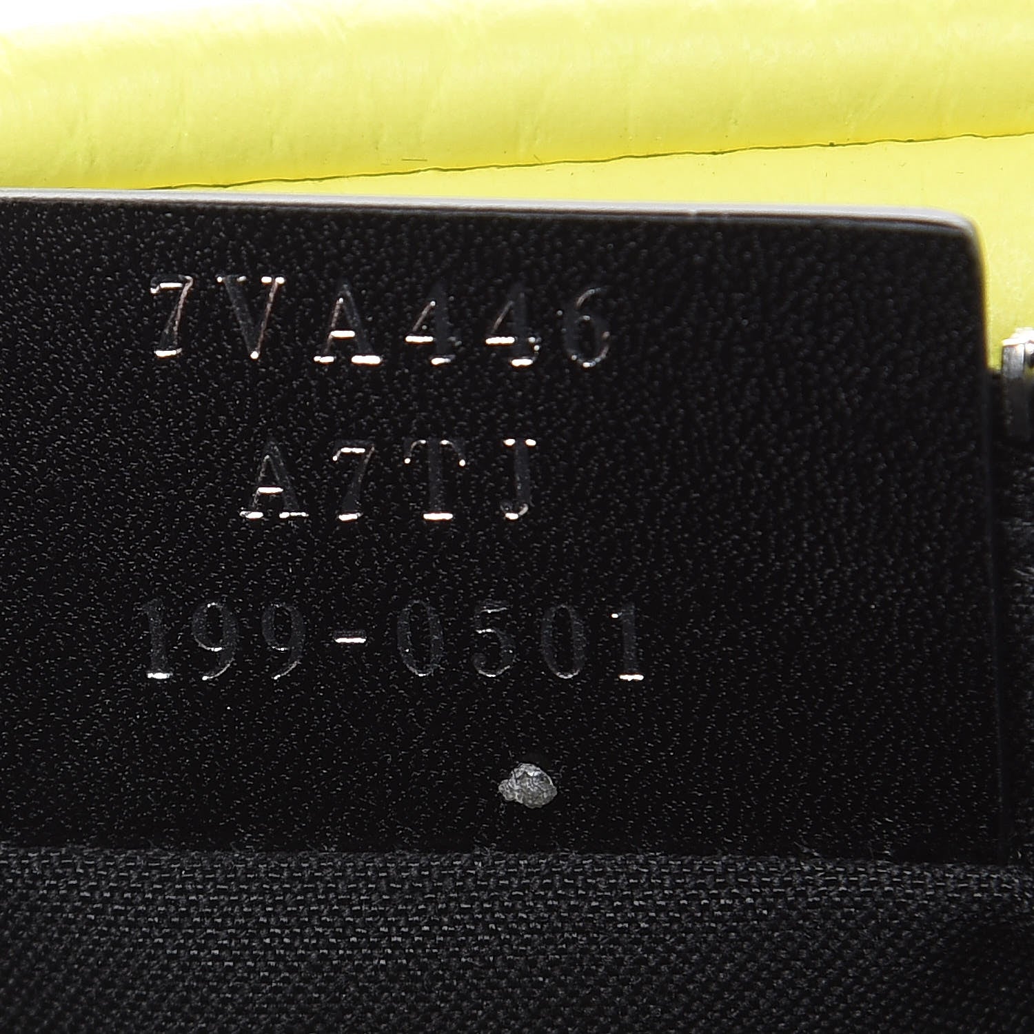 Fendi Cuoio Romano Fluo Metal Bug Eyes Pocket Belt Bag Giallo Fluo Black 7 of 7