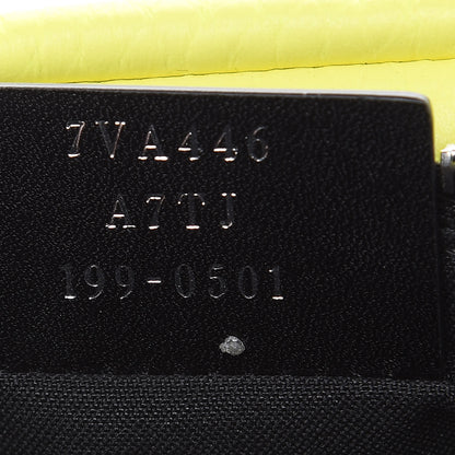 Fendi Cuoio Romano Fluo Metal Bug Eyes Pocket Belt Bag Giallo Fluo Black 7 of 7
