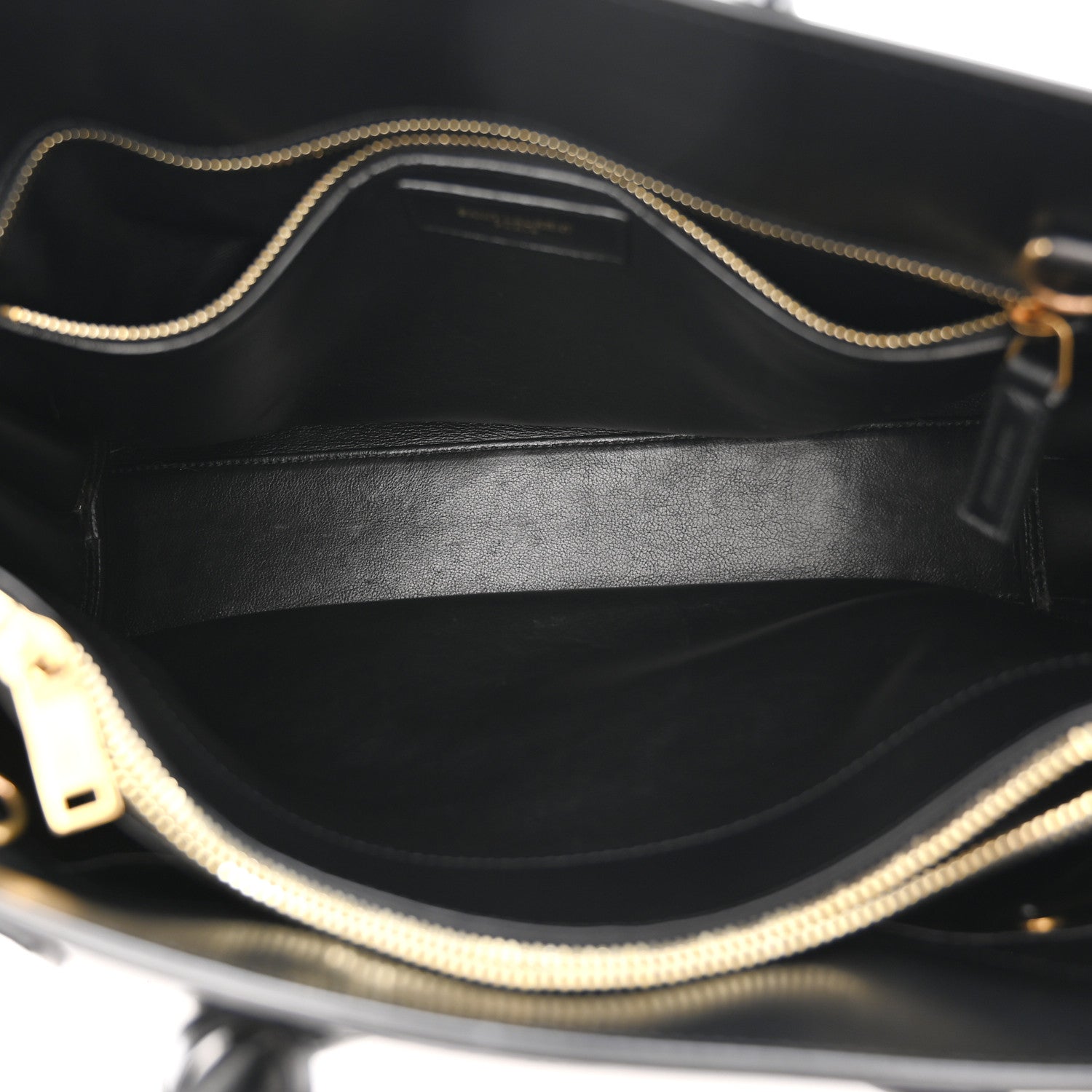 Saint Laurent Calfskin Bi-Color Small Sac De Jour Burgundy Black 6 of 15