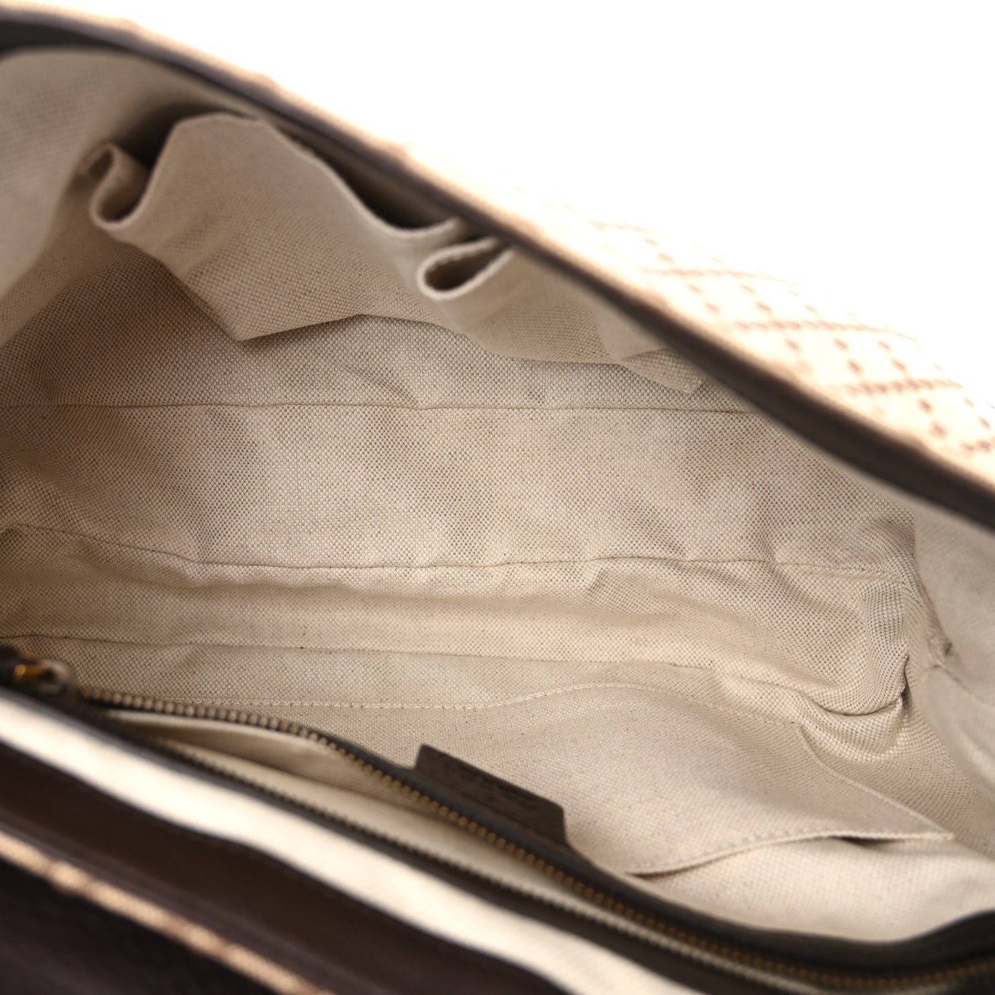 Diamante 1973 Medium Shoulder Bag Beige Ebony Cocoa
