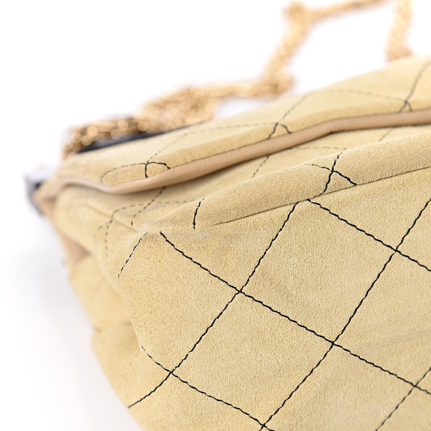 Chanel Suede Quilted 2.55 Reissue Hanger Flap 225 Beige 12 of 16