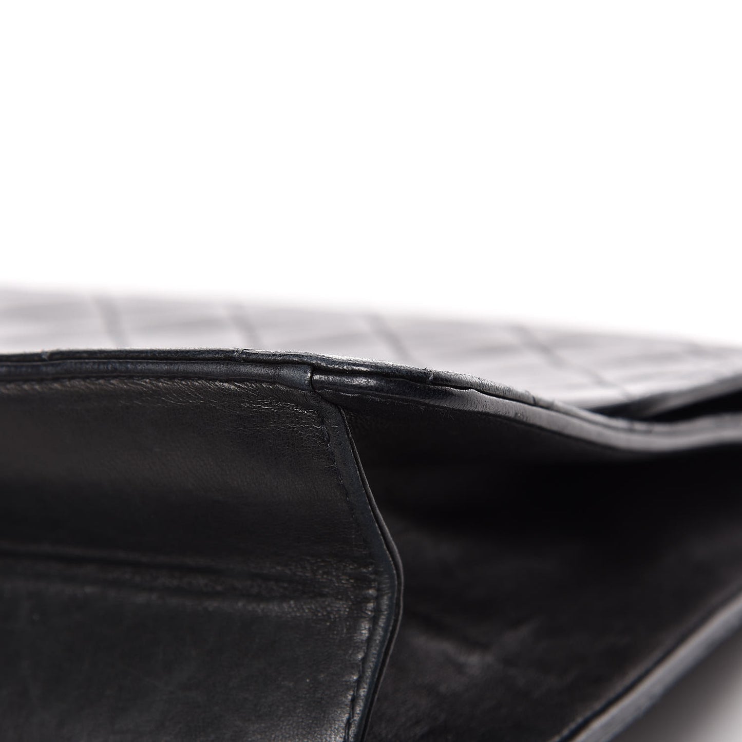 Lambskin Quilted Medium Single Flap Black
