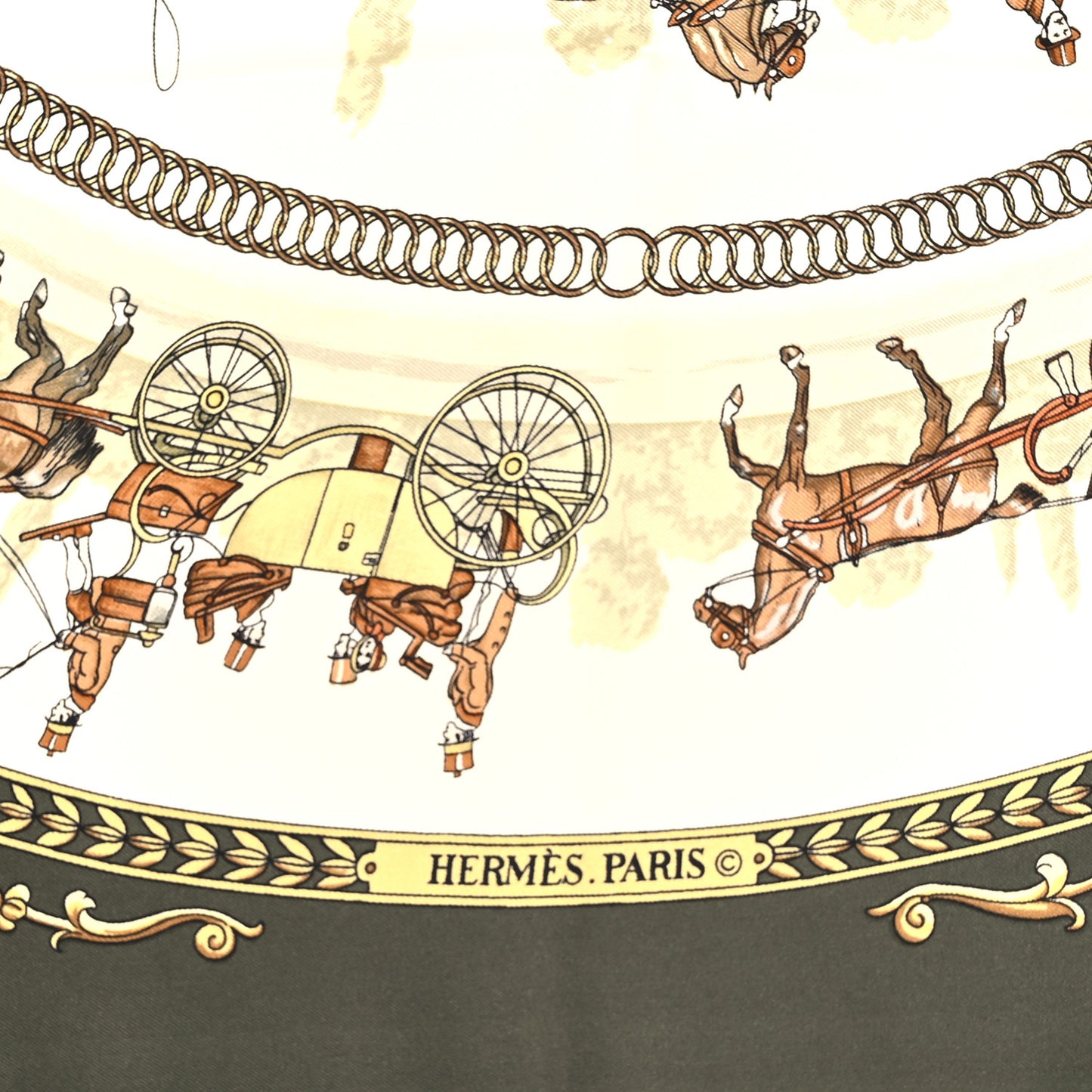 Silk La Promenade de Longchamps Scarf 90