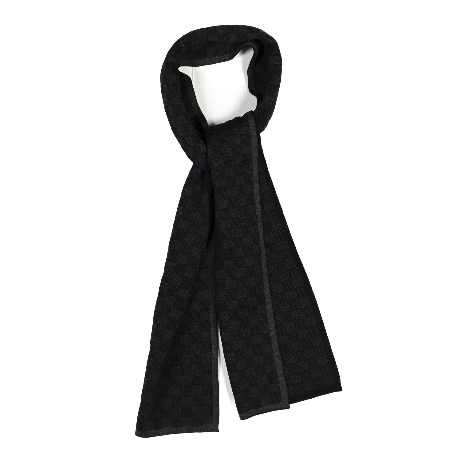 LOUIS VUITTON ストール Louis Vuitton Anthracite Cashmere/Silk Stephen Sprouse Leopard