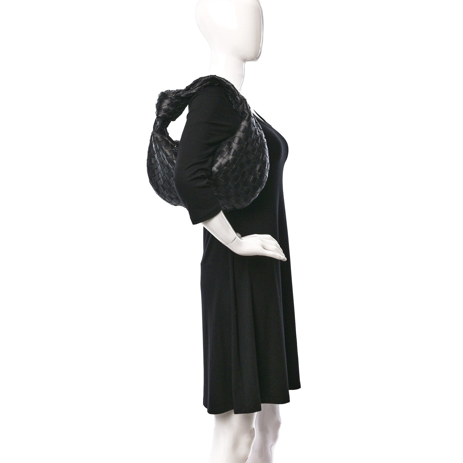 Bottega Veneta Nappa Intrecciato Teen Jodie Hobo Black 2 of 8