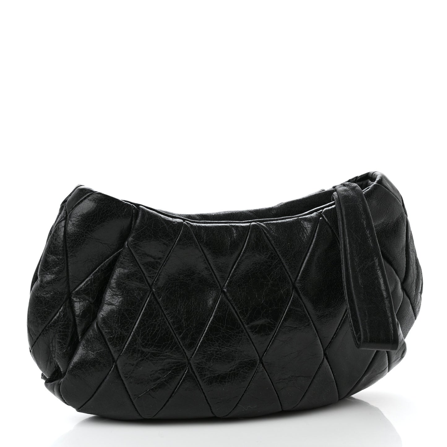 Matelasse Lux Wristlet Clutch Black