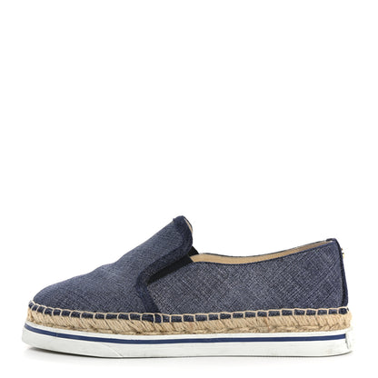 Jimmy Choo Denim Dawn Espadrilles 36 Light Indigo 1 of 9