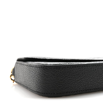 Louis Vuitton Empreinte Pochette Felicie Chain Wallet Black 9 of 11
