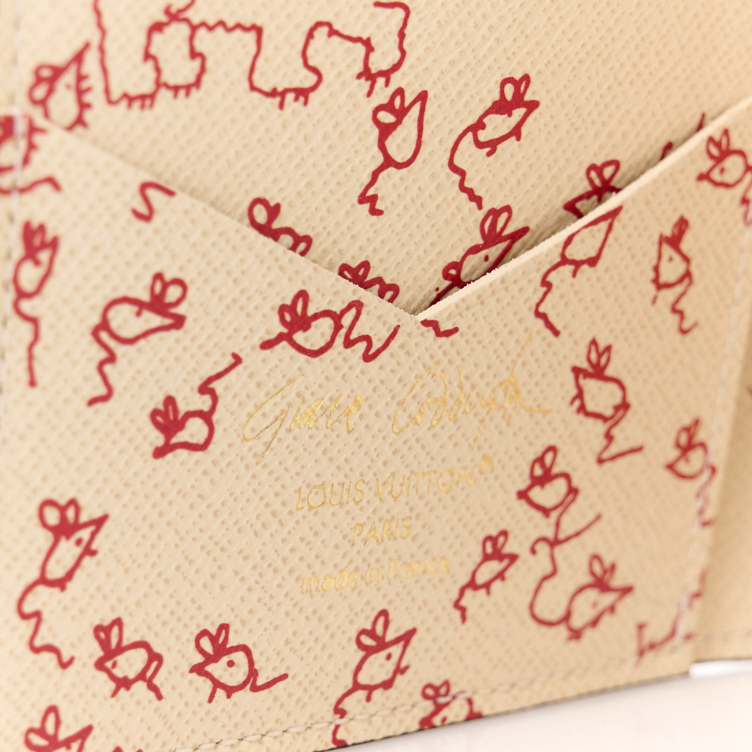 Louis Vuitton Monogram Travels With Grace Coddington Passport Cover 6 of 8