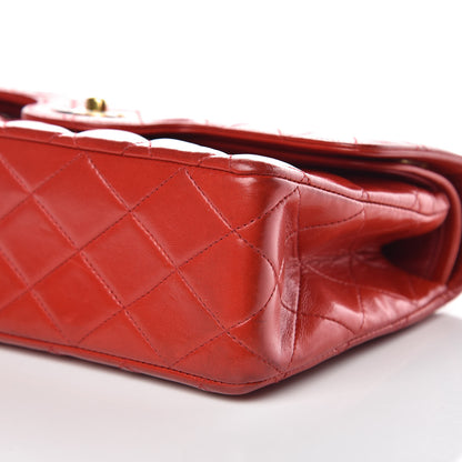 Chanel Lambskin Quilted Small Double Flap Red 10 of 14