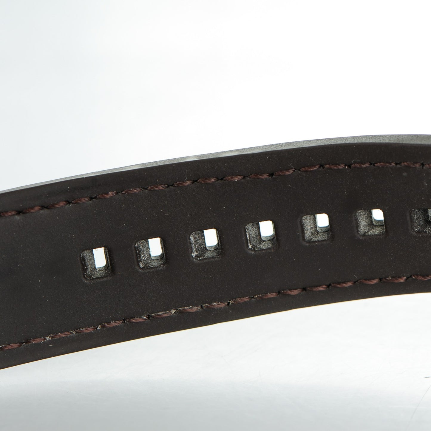 Stainless Steel Alligator 41mm Tambour GMT Automatic Watch Brown