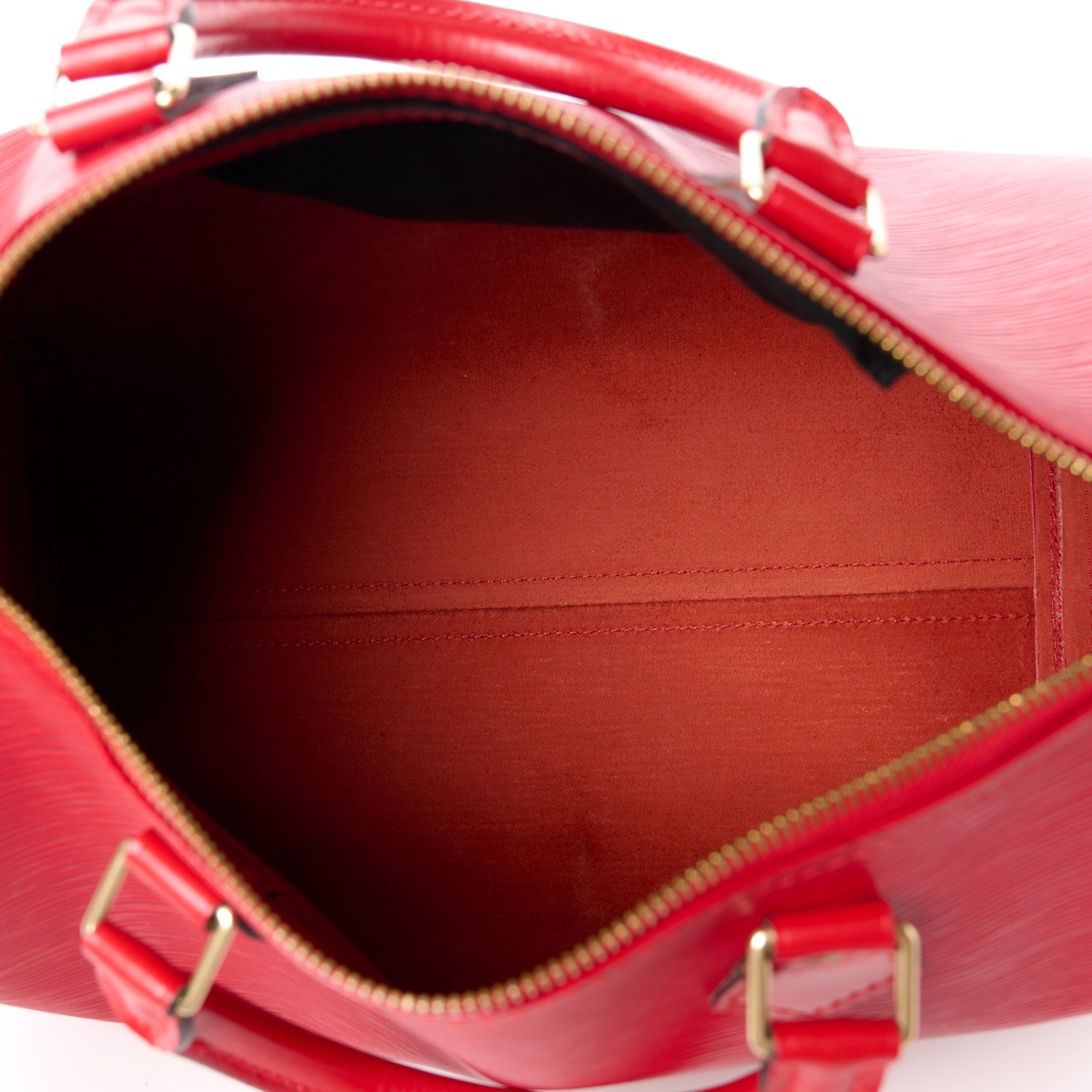 Louis Vuitton Epi Speedy 30 Castillan Red 5 of 12