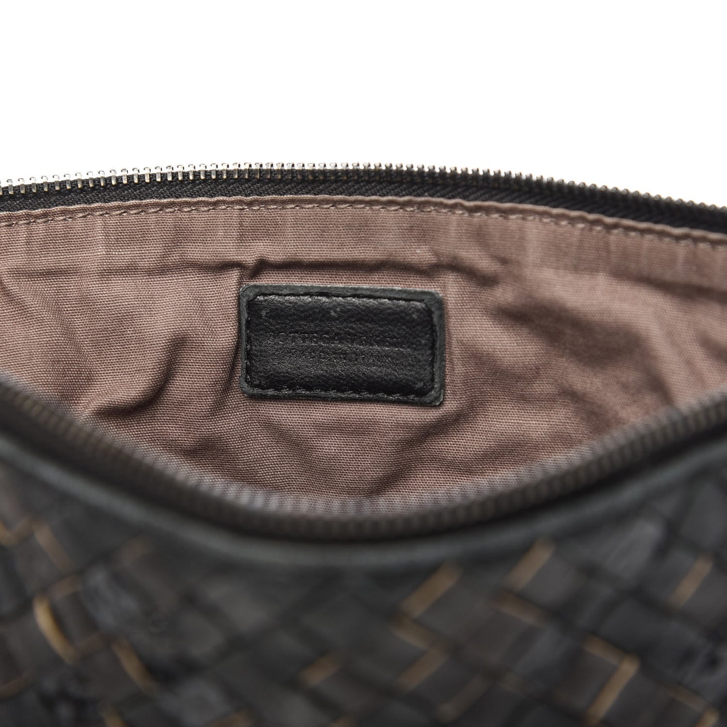 Nappa Ayers Intrecciato Medium Document Case Black