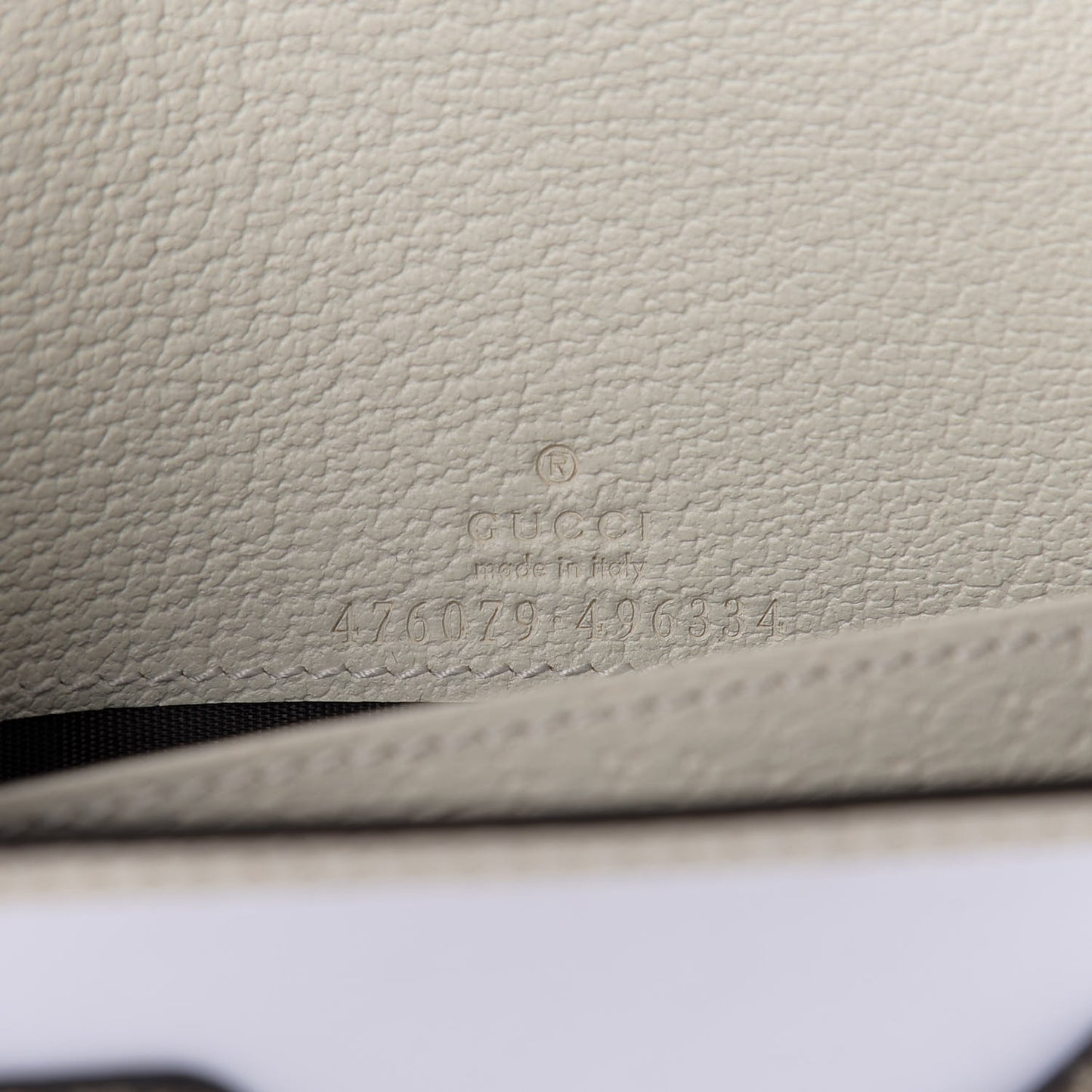 GG Supreme Monogram Web Queen Margaret Chain Wallet White
