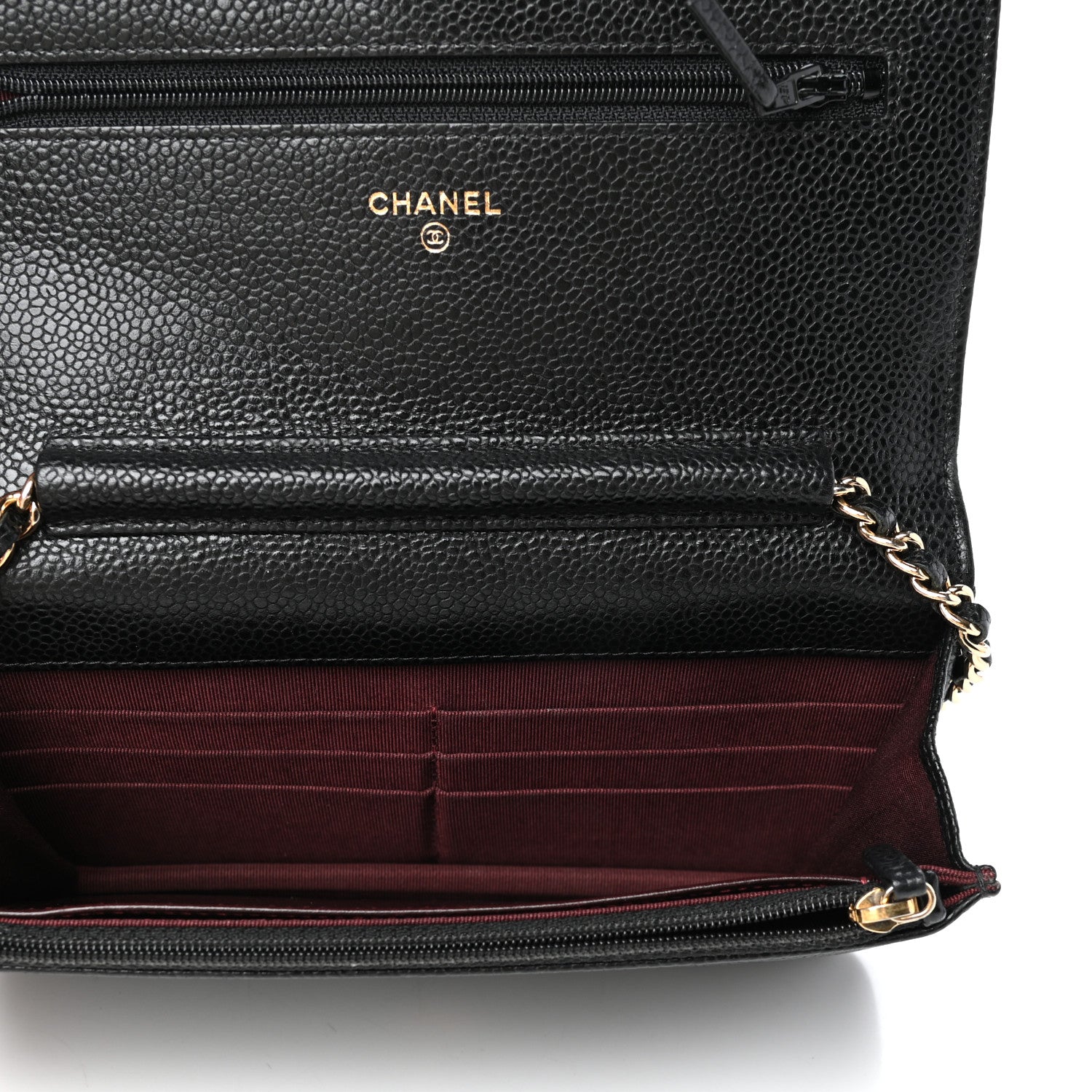 Chanel Caviar Quilted Wallet On Chain WOC Black 5 of 13