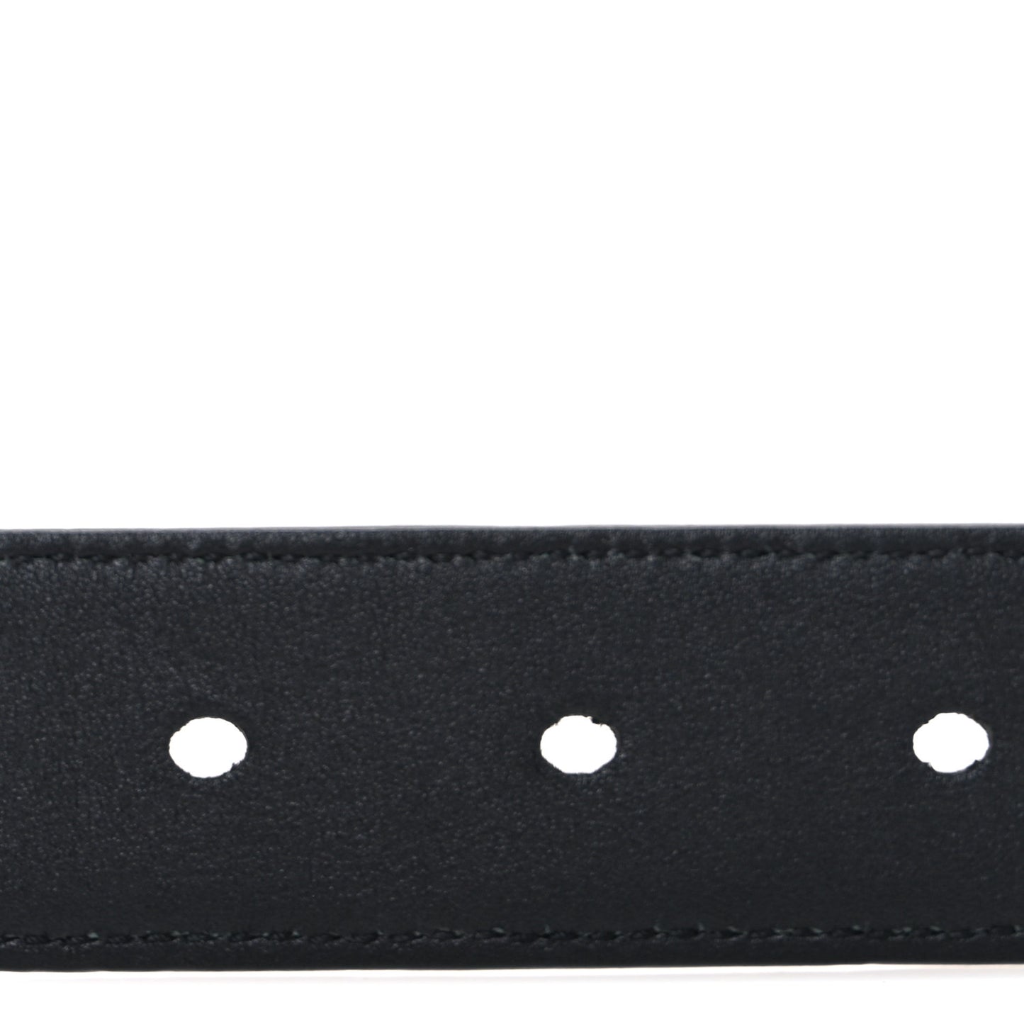 Grained Calfskin Monogram Cassandre Square Buckle Belt  90 36 Black