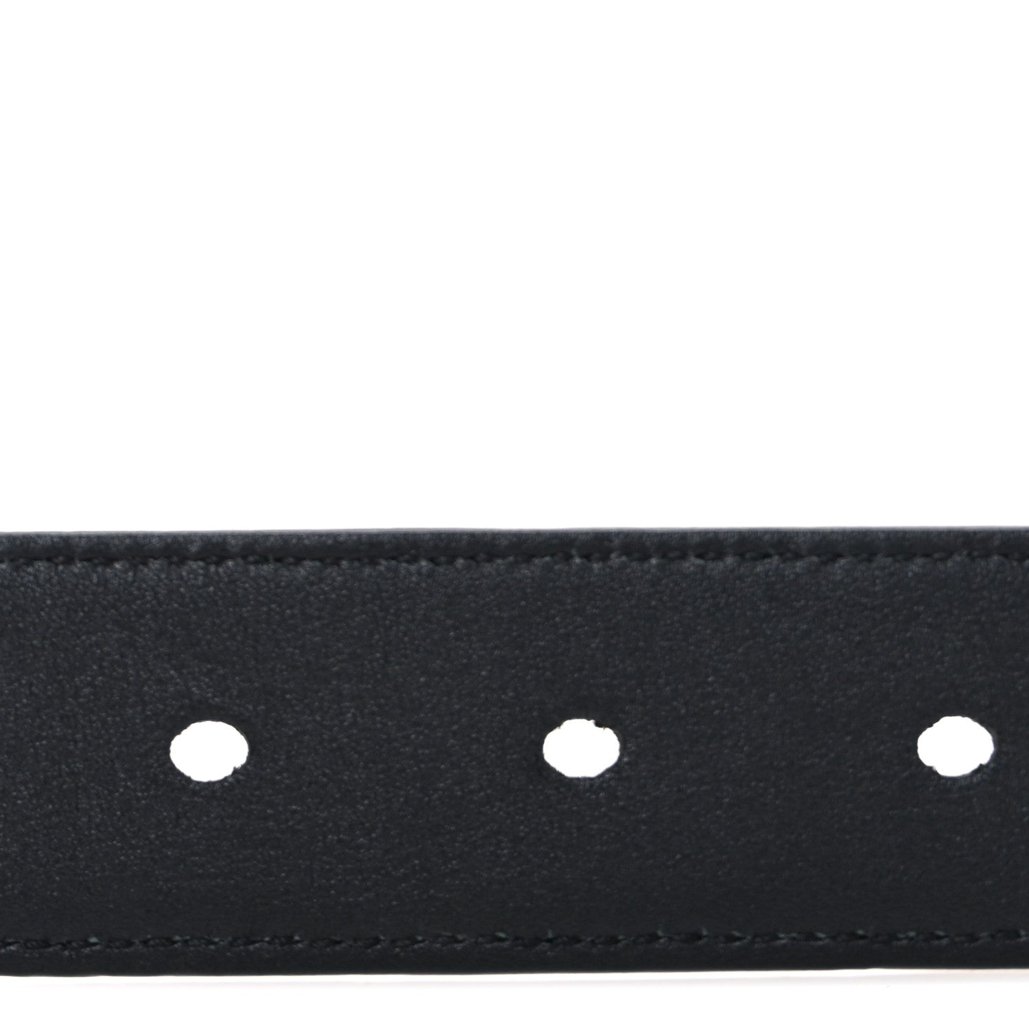 Saint Laurent Grained Calfskin Monogram Cassandre Square Buckle Belt  90 36 Black 4 of 6